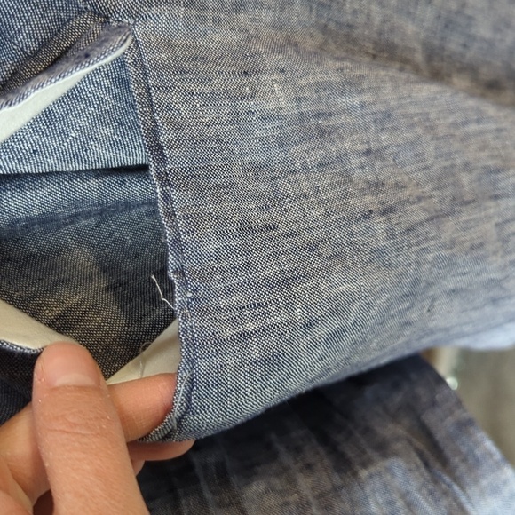 MNG Casual Double Breasted Linen Blazer Blue S preppy summer business casual - Picture 7 of 10